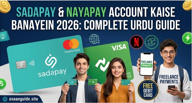 SadaPay aur NayaPay Account Kaise Banayein