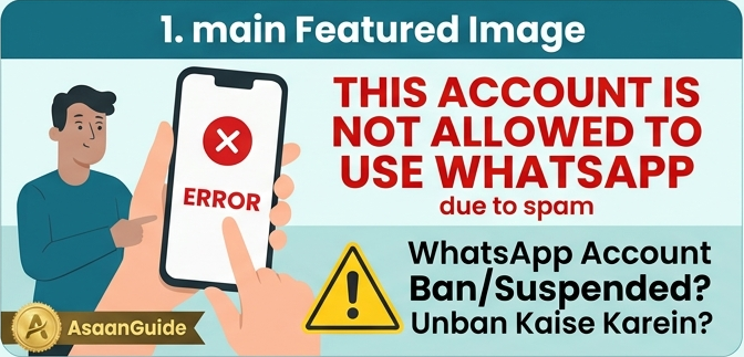 WhatsApp Account Ban/Suspended Solution Roman Urdu Guide